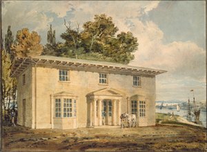 De Penrhyn Arms bij Port Penrhyn door Joseph Mallord William Turner
