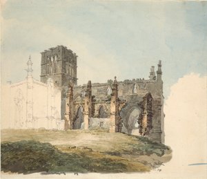 De Verwoeste Abdij bij Haddington, ca. 1794 door Joseph Mallord William Turner