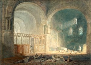 Transept van Ewenny Priory, Glamorganshire, 1797 door Joseph Mallord William Turner