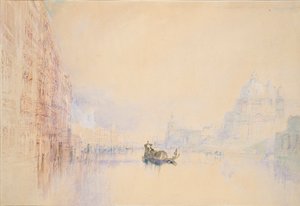 Venetië: het Canal Grande, 1840