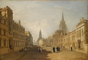 Uitzicht op de High Street, Oxford door Joseph Mallord William Turner