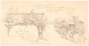 Details van Haraldsborg molen bij Roskilde door J.P. Møller