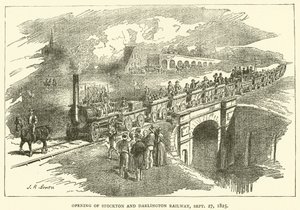 Opening van Stockton en Darlington Railway, 27 september 1825