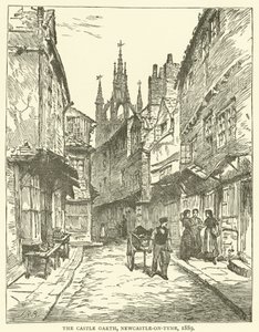 Het Kasteel Garth, Newcastle-on-Tyne door J.R. Brown