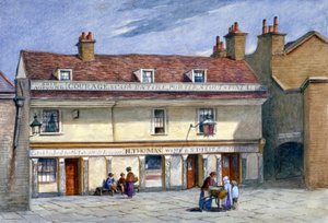 Het Schip Aground café, Wolseley Street, Bermondsey, Londen, ca. 1875 door JT Wilson