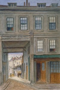 Uitzicht op New Inn, Old Bailey, City of London, 1868 door JT Wilson