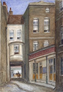 White Horse Inn, Fetter Lane, Londen, 1870 door JT Wilson