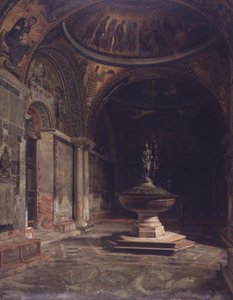 Het Interieur van de Doopkapel in de Marcuskerk in Venetië door J.Th. Hansen