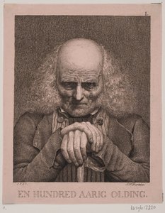 Een honderdjarige oude man door J.V. Gertner