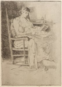Moeder en kind nr. 2 door J. Alden Weir