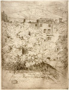 Mijn achtertuin nr. 2 door J. Alden Weir