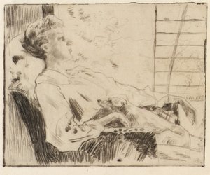 Op de Piazza door J. Alden Weir