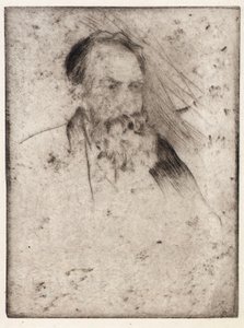Portret van Albert P. Ryder door J. Alden Weir