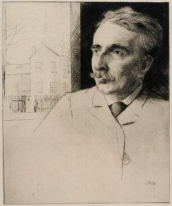 Portret van John F. Weir door J. Alden Weir