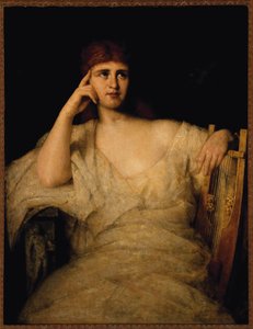 De muze van muziek door J. Alden Weir