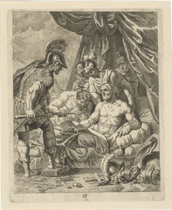 Achilles geneest Telephos door J. Alexander Janssens