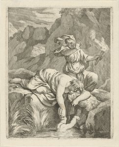 Thetis dompelt Achilles onder in de Styx