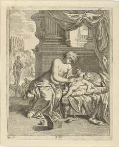 Thetis smeert Achilles in met ambrosia
