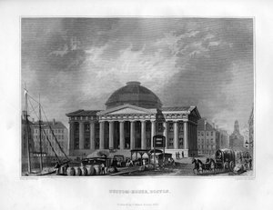 Douanehuis, Boston, Massachusetts, 1855