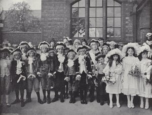 Knutsford May Day Festival, de Kinderen door J. Benjamin Stone