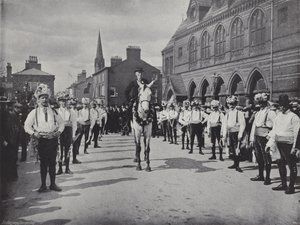 Knutsford May Day Festival, de Morris Dansers door J. Benjamin Stone