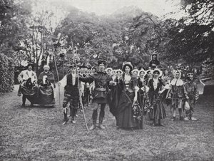 Het Sherborne Schouwspel, Morris Dansers in het Groen door J. Benjamin Stone