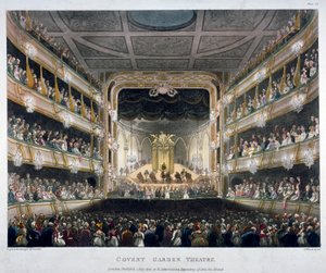 Interieur van Covent Garden Theatre, Bow Street, Westminster, Londen door J Bluck