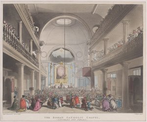 De rooms-katholieke kapel, Lincolns Inn Fields, 1 april 1808