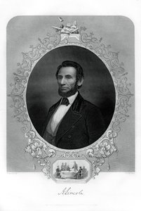 President Abraham Lincoln, Amerikaanse politicus, 1862-1867 door J. C. McRae
