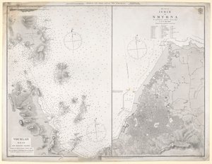 Kaart van de havens in de Golf van Smyrna door J. & C. Walker