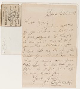 Brief aan de redacteur van de Liverpool Weekly Courier, 21 oktober 1917