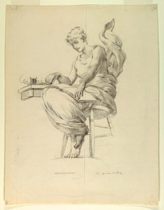 De Morse Code, Studie voor "Elektriciteit toegepast op Handel," Gebouw voor Manufacturen en Vrije Kunsten, Wereldtentoonstelling, Chicago, IL