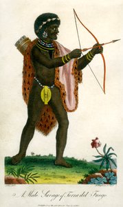 Een Mannelijke Wilde van Terra del Fuego, 1795