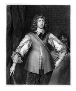 Prins Rupert, royalistische cavaleriecommandant van de Engelse Burgeroorlog, 19e eeuw. door J. Cochran