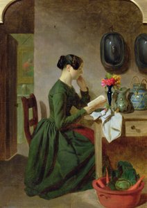 De Huishoudster, c.1858 door J. Davies