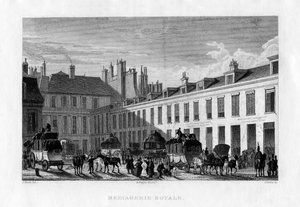 Koninklijke koeriersdienst, Parijs, Frankrijk, 1829