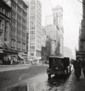Broadway en het Times-gebouw, New York City, VS, 20e eeuw door J. Dearden Holmes