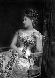 Louise Massin Franse actrice door J. E. Tourtin