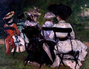 In het Park, ca. 1900 door J. Edward Homerville Hague