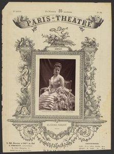 Theater Parijs: Blanche Pierson door J. Émile Tourtin