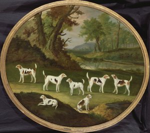 Harriers in bebost landschap door J. Francis Sartorius