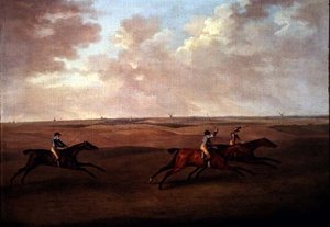 Newmarket Races door J. Francis Sartorius