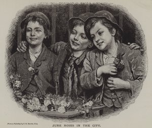 Juni Rozen in de Stad (gravure)