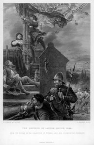 De verdediging van Lathom House, 1644 door J. Godfrey