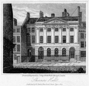 Skinners Hall, City of London, 1817
