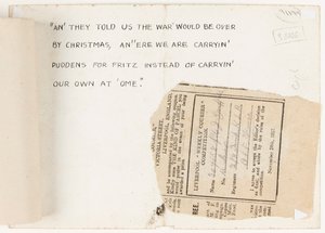 Brief aan de wedstrijdredacteur van de Liverpool Weekly Courier, 1917