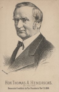 Thomas A. Hendricks uit Indiana, Democratische kandidaat voor Vicepresident van de Verenigde Staten door J. H. and Co. Bufford