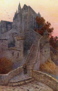 La Merveille, Mont St Michel door J. Hardwicke Lewis