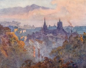 Lausanne vanaf het Signaal door J. Hardwicke Lewis