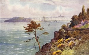 St Servan en monding van de Rance vanaf Vicomte